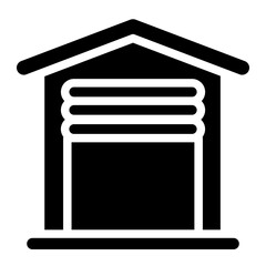 Garage Solid Icon