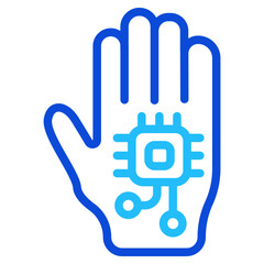 Hand Implantation Duoline Icon