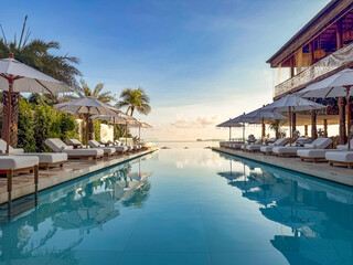 Views of Bo Phut Beach & resort in Koh Samui, Thailand