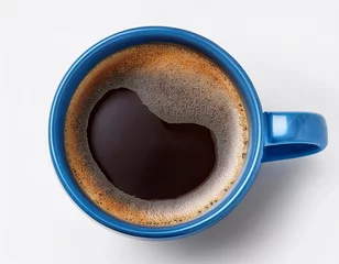 fresh coffee on white background
