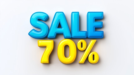 Color 3d text sale 70 percent