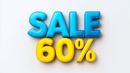 Color 3d text sale 60 percent