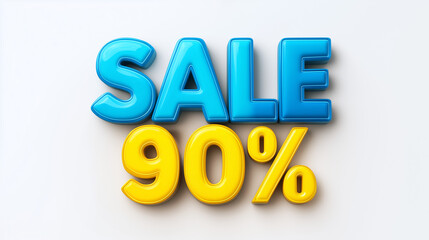 Color 3d text sale 90 percent