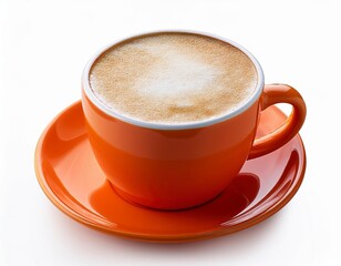 Obraz premium fresh latte coffee on white background
