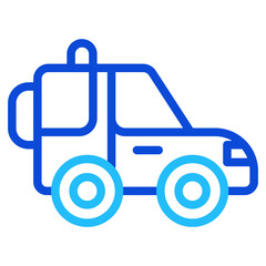 Military car Duoline Icon