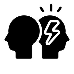 Multiple personality Solid Icon