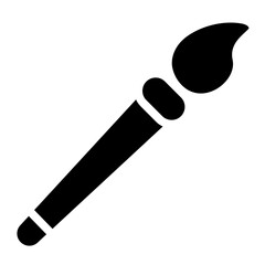 Paintbrush Solid Icon