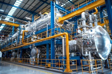 Chemical plant and refinery industrial equipment in a business finance and industry context