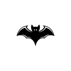 Bat icon illustration on white background. bat logo design