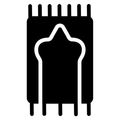 Prayer mat Solid Icon