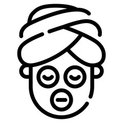 Relaxing Spa Treatment Icon for Wellness