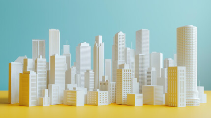 city skyline, city modeling, skyline of city, 3d model rendering, city landscape	
