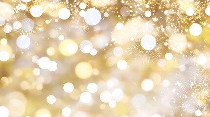 Obraz premium A Beautiful Background of Shimmering Lights and Soft Bokeh for Celebrations and Events