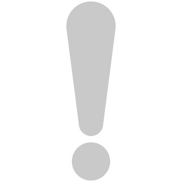 recommend clip art: gray exclamation mark