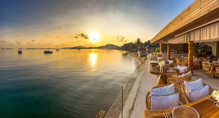 Views of Bo Phut Beach & resort in Koh Samui, Thailand