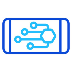 Smartphone Duoline Icon