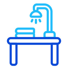 Study desk Duoline Icon
