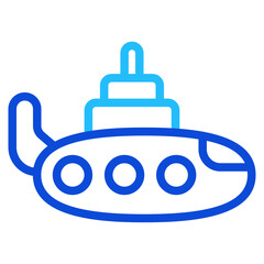 Submarine Duoline Icon