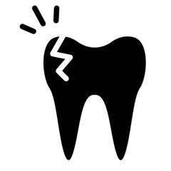 Tooth Pain Solid Icon