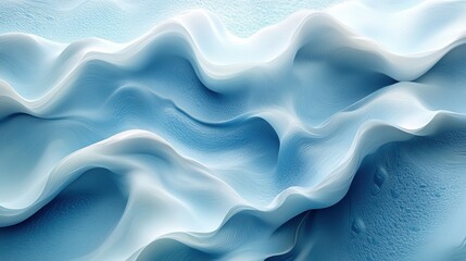 Obraz premium Abstract blue waves: fluid, textured patterns in contemporary design