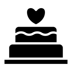 Wedding cake Solid Icon