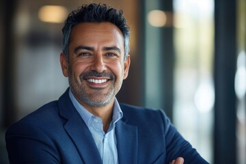 Fototapeta premium happy middle aged business man ceo