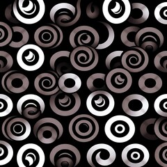 Abstract Swirling Circles Pattern 