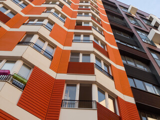 Modern residential neighborhood. Moscow, Russia