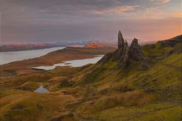 Old man of Storr  at Skye Island, Scotland