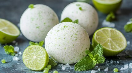 DIY mojito bath bombs infused with refreshing lime and mint create a delightful bathing experience. Enjoy the invigorating scent of mojito while using these DIY mojito bath bombs.