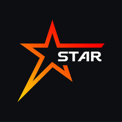 The star logo for the champion is in red and yellow gradations