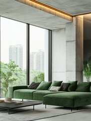 Fototapeta premium Contemporary Urban Living Room