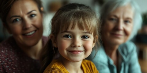 Fototapeta premium Family Portrait: Generations of Joy and Love