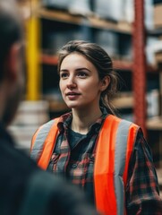 Woman in a Warehouse