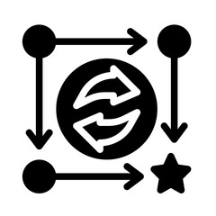 Icon Workflow With Style Glyph