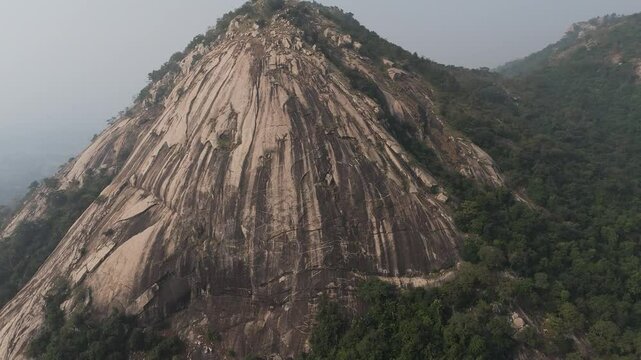 Scenic Aerial View of Bird Hill in Purulia, India