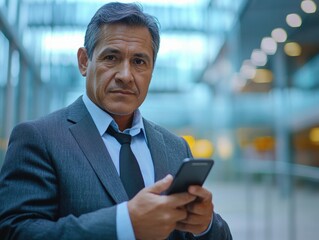 Busy Businessman In Awaiting State