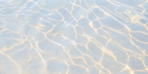 Serene Luminous Water Surface with Soft Ripples and Shimmering Light Reflections
