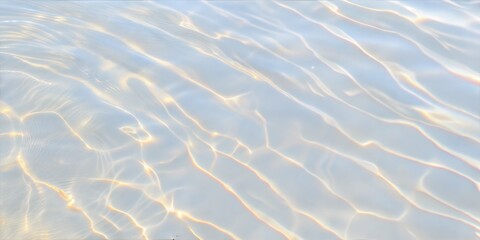 Serene Luminous Water Surface with Soft Ripples and Shimmering Light Reflections