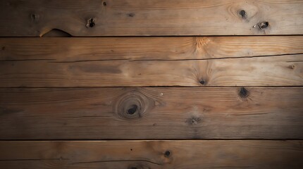Naklejka premium Close-up view of a weathered wood plank wall, Generative AI