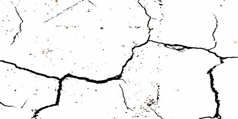 Vector Transparent background of cracks, lines, dry cracked earth overlay texture, grunge distressed. Distress overlay texture subtle grain texture overlay subtle black grunge on  white background. 