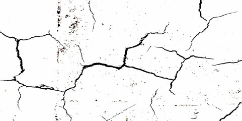 Vector Transparent background of cracks, lines, dry cracked earth overlay texture, grunge distressed. Distress overlay texture subtle grain texture overlay subtle black grunge on  white background. 