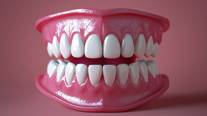 Obraz premium Healthy Human Teeth Dental Model Gum Smile Dentistry