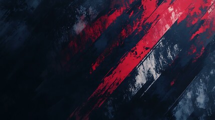 A bold grunge American flag illustration with irregular brush-painted stars and stripes on a dark surface