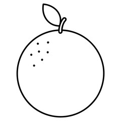 illustration of apple with leaf