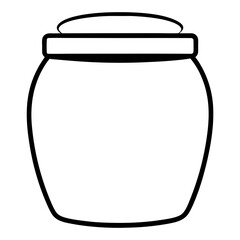 glass jar with blank label
