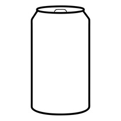 blank aluminum can