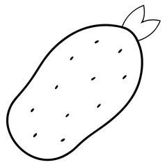 pear on a white background