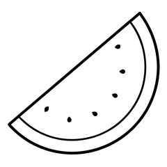 illustration of a slice of watermelon