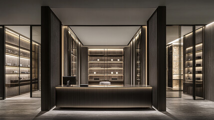 Modern Luxury Hotel Reception Area Design